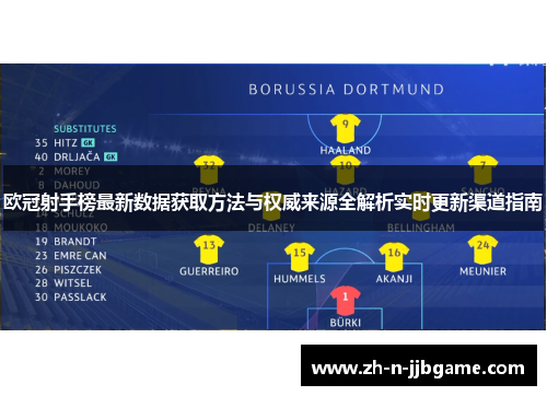 欧冠射手榜最新数据获取方法与权威来源全解析实时更新渠道指南