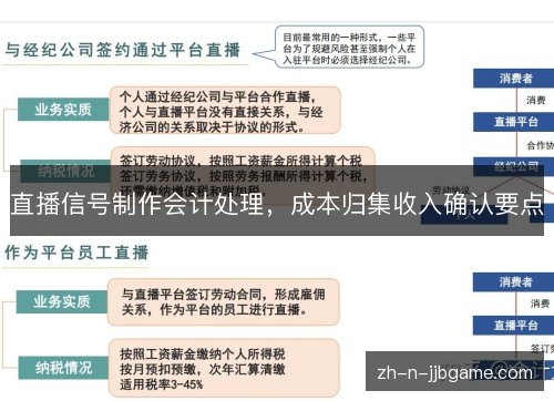 直播信号制作会计处理，成本归集收入确认要点
